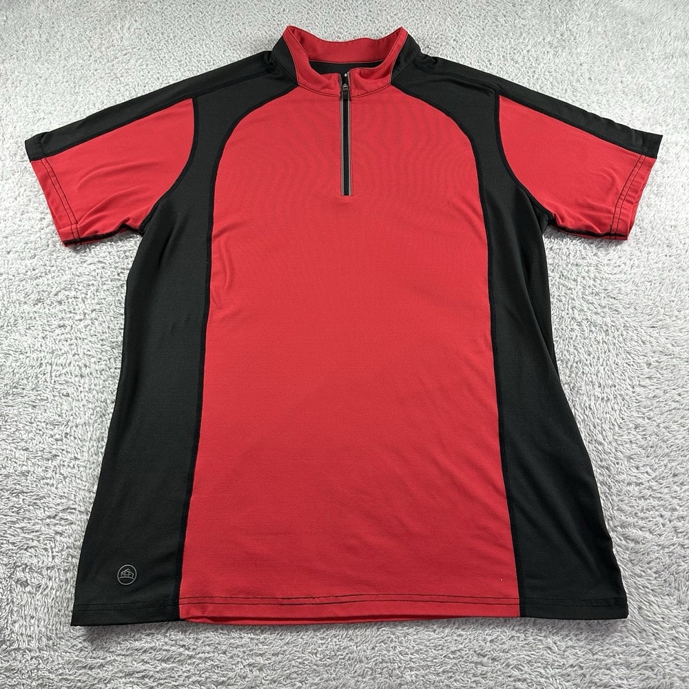 Stormtech Performance Shirt Womens Large Red 1/4 Zip H2X Dry‎ Sports Athleisure